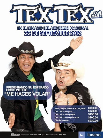 Me Haces VolarTex Tex en el Lunario 22 Sep, 